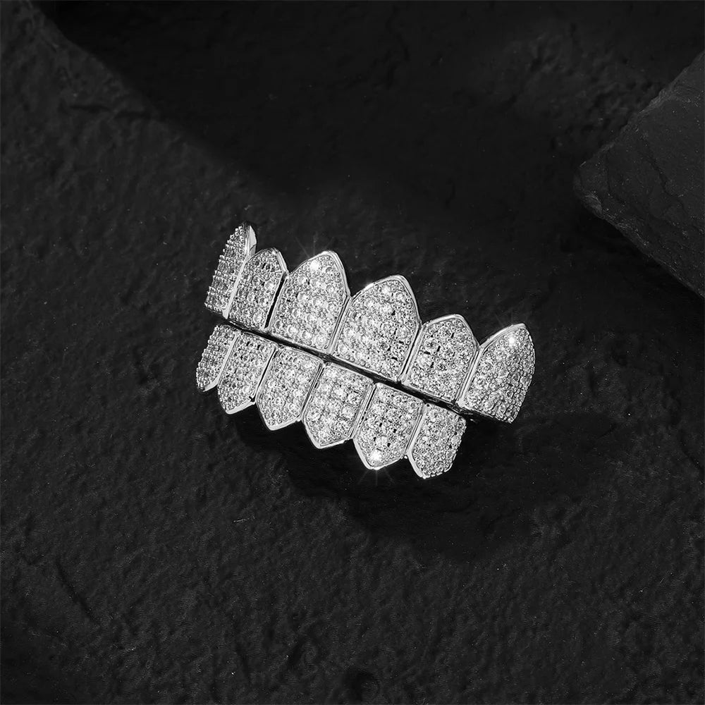Hip Hop Full Iced Out Teeth Grillz Caps