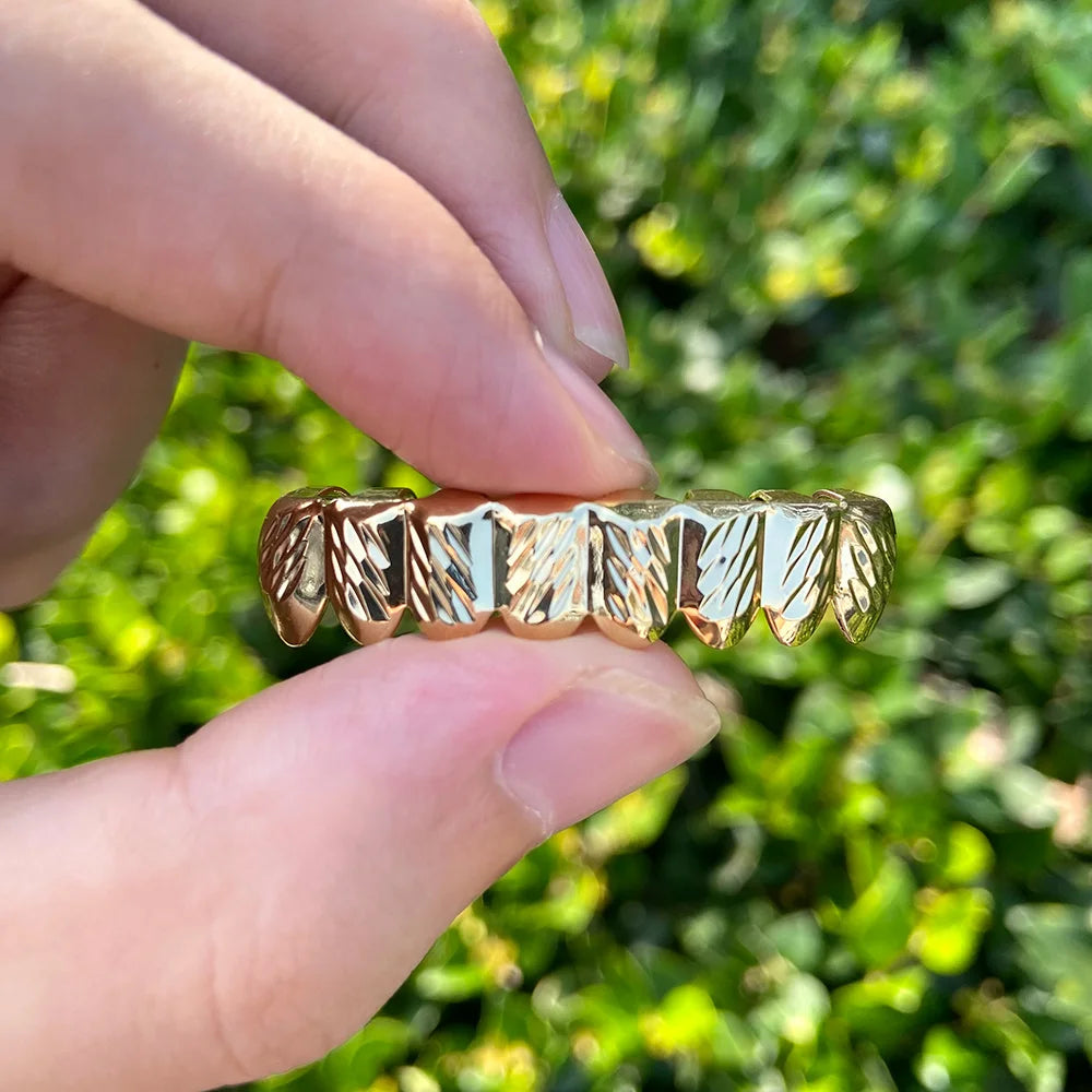 Miami Ice Smooth Paved Setting Iced-Out Grillz