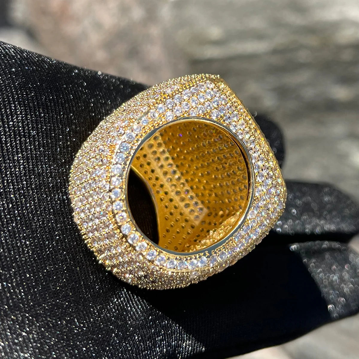 Miami Ice Frosted Iced Out Ring