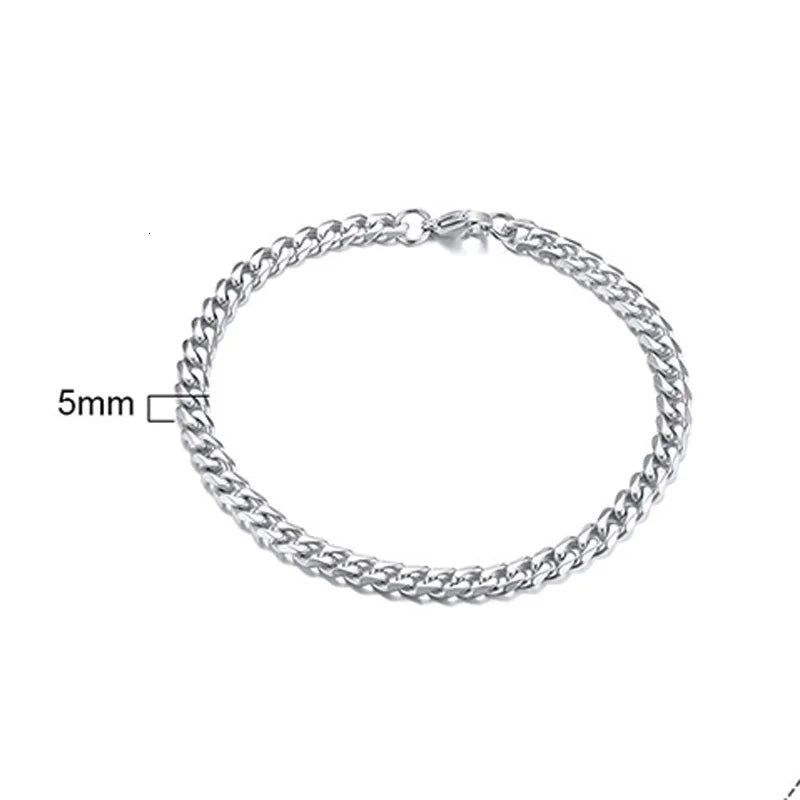 Stainless Steel Chain Bracelet for Women