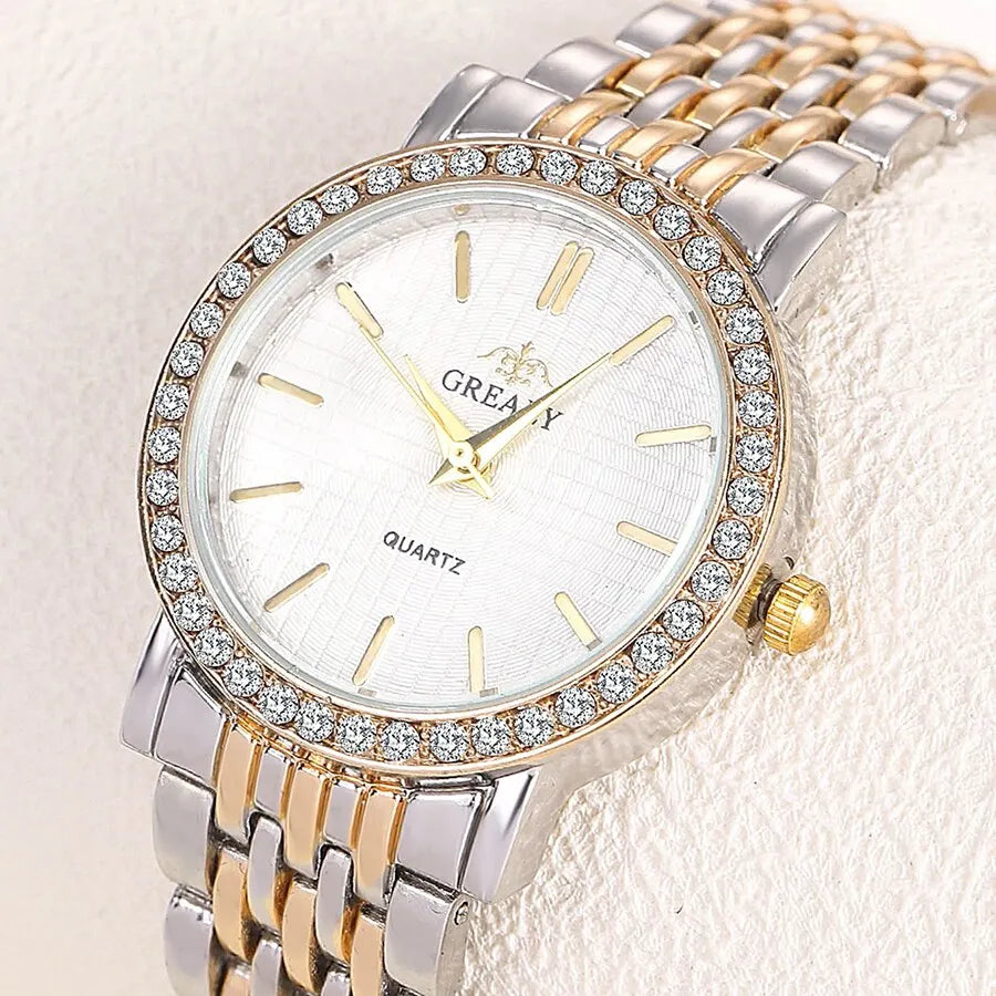 6pcs Dainty Quartz Watches & Bracelet Set