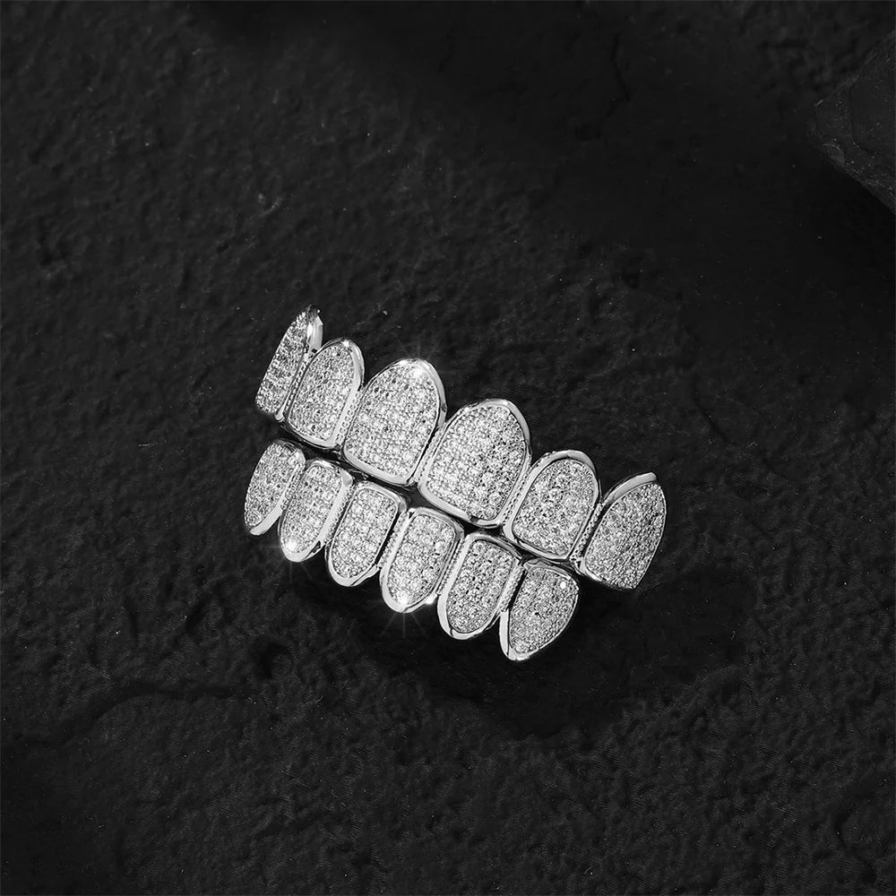 Hip Hop Full Iced Out Teeth Grillz Caps