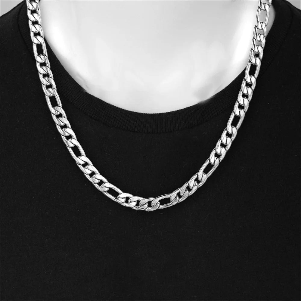 Miami Ice 7MM Figaro Chain