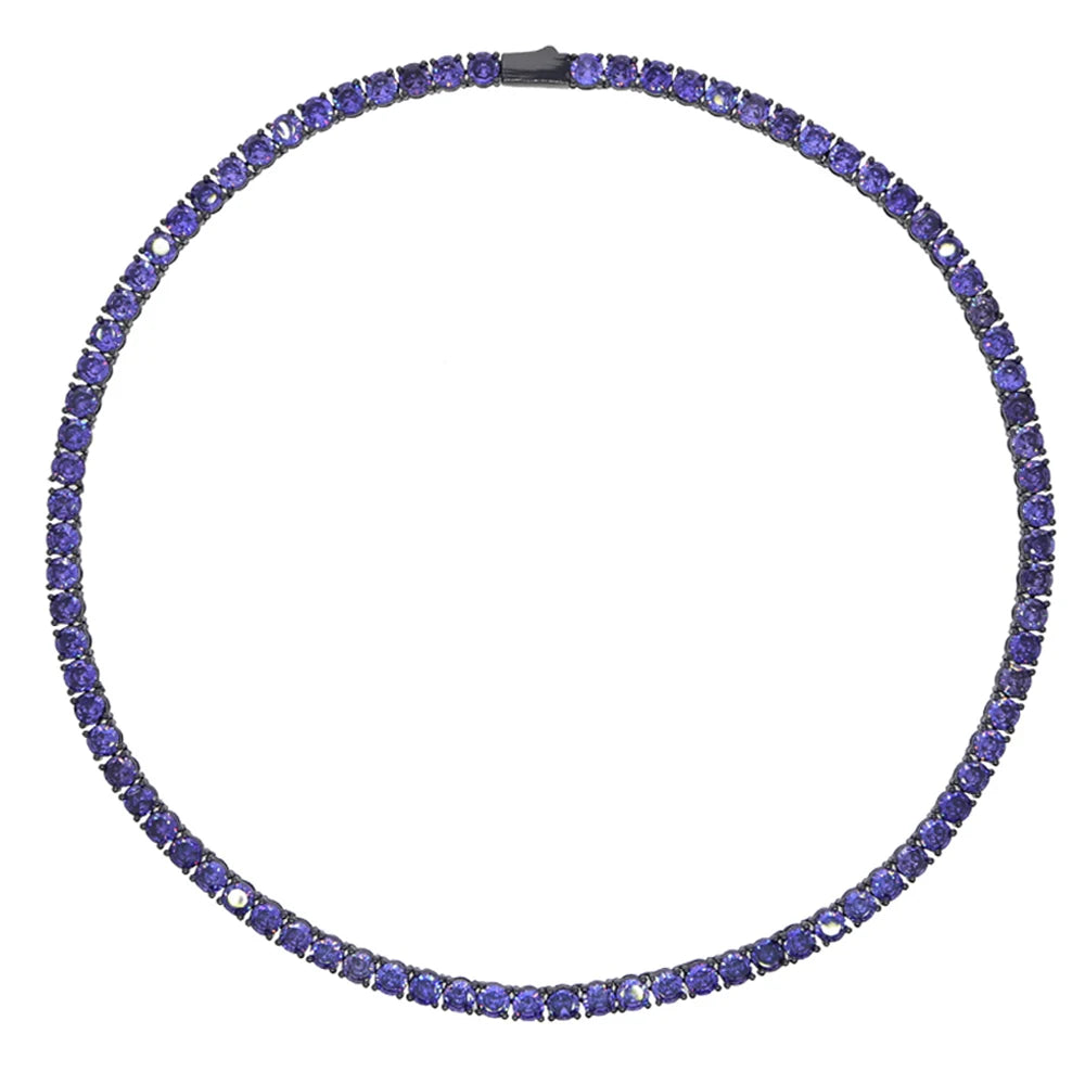 Miami Ice 5mm Tennis Purple Chain