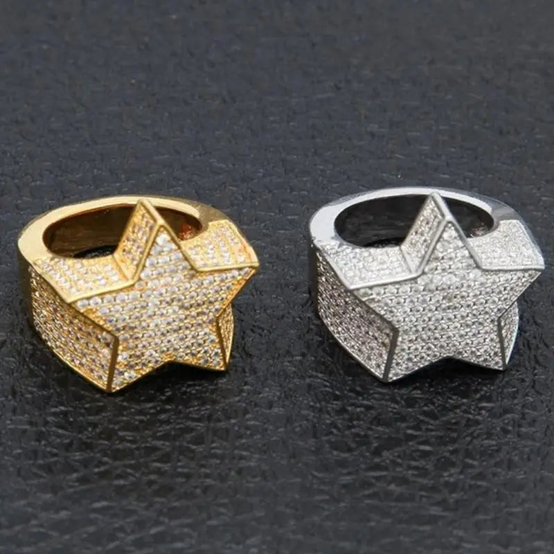 Miami Ice Iced STAR Ring