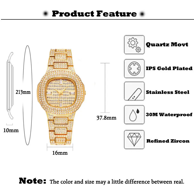 Miami Ice Monaco Iced Out Watch