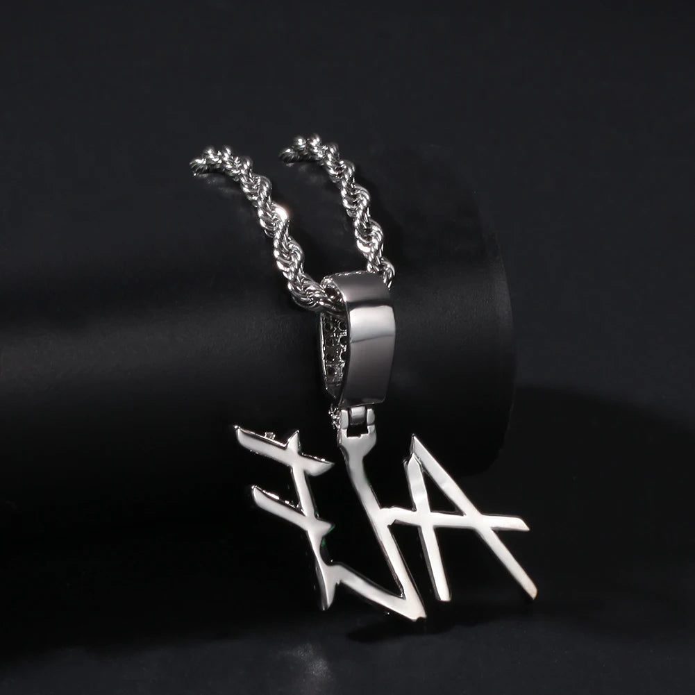 Brush Font Custom Name Necklace