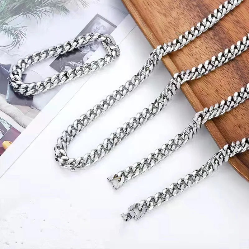 Miami Ice Chunky Hip Hop Chain Set