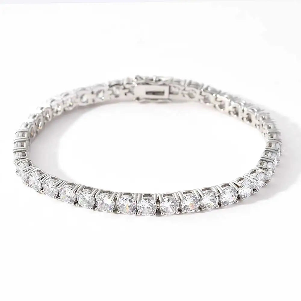 Miami Ice 5mm Round Tennis Bracelet - White Gold