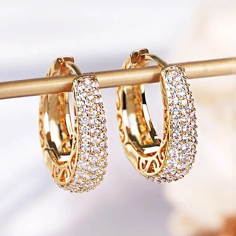 Miami Ice Hoop Earrings - Gold