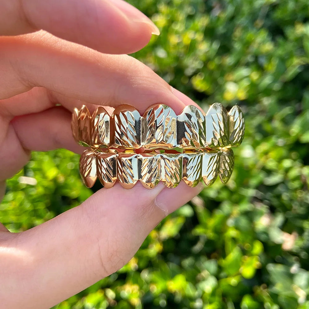 Miami Ice Smooth Paved Setting Iced-Out Grillz