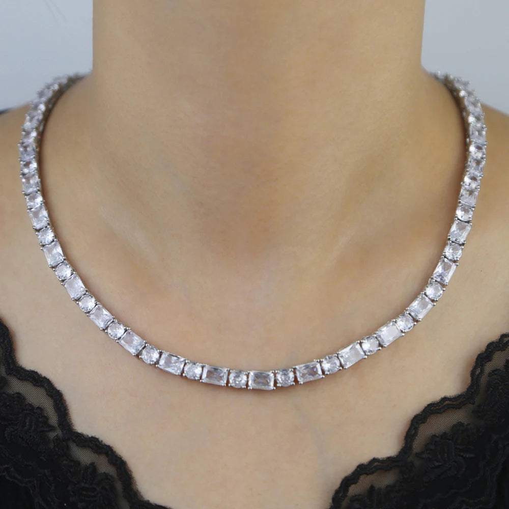 Miami Ice Baguette Tennis Chain