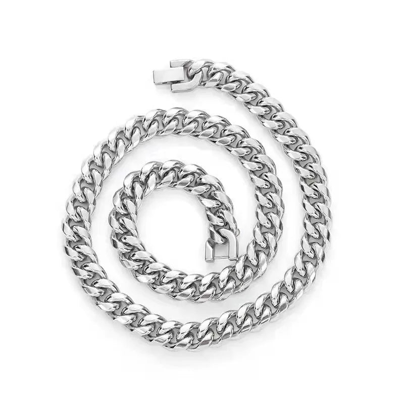 Miami Ice Chunky Hip Hop Chain Set
