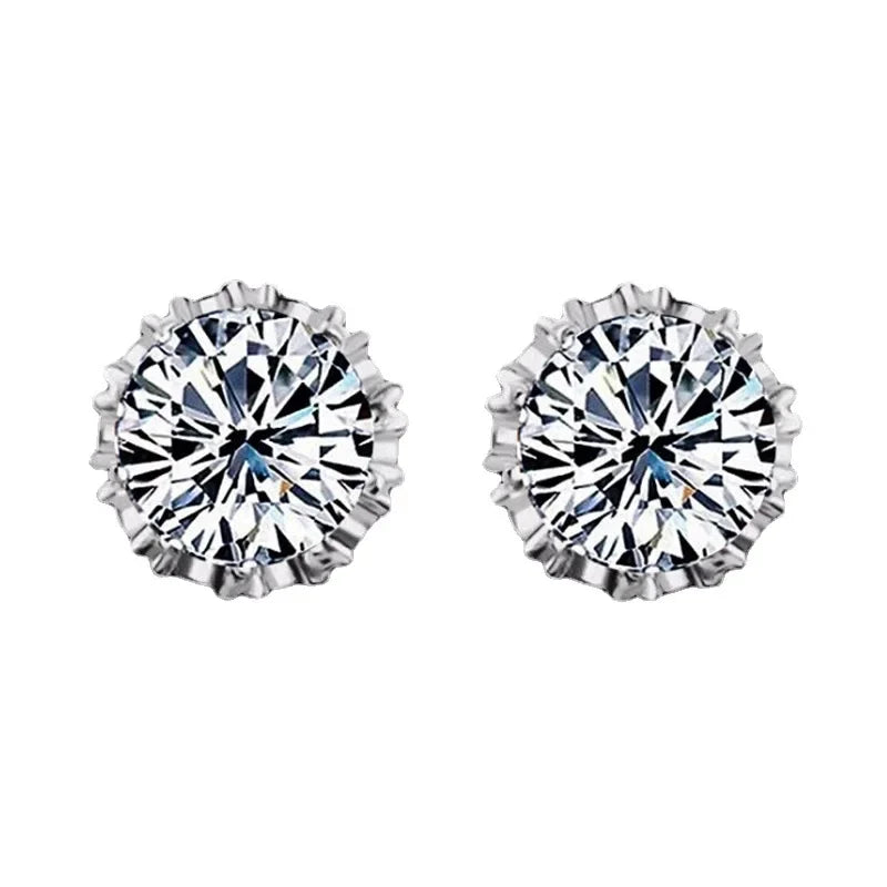 1 Pair Fashion Jewelry Crown Stud Earrings