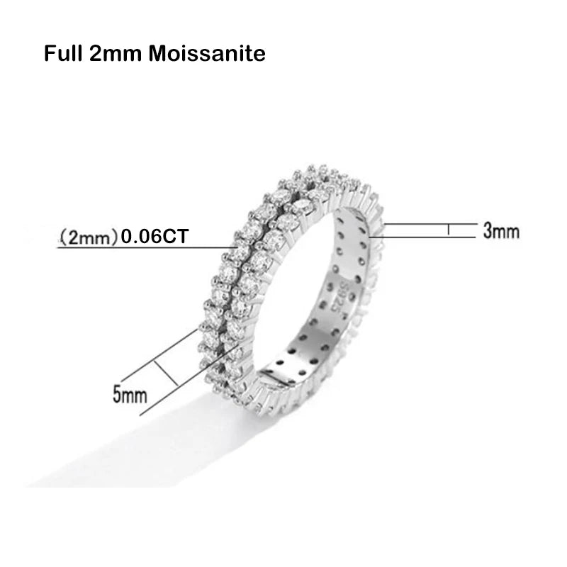 Luxury Full Moissanite Ring