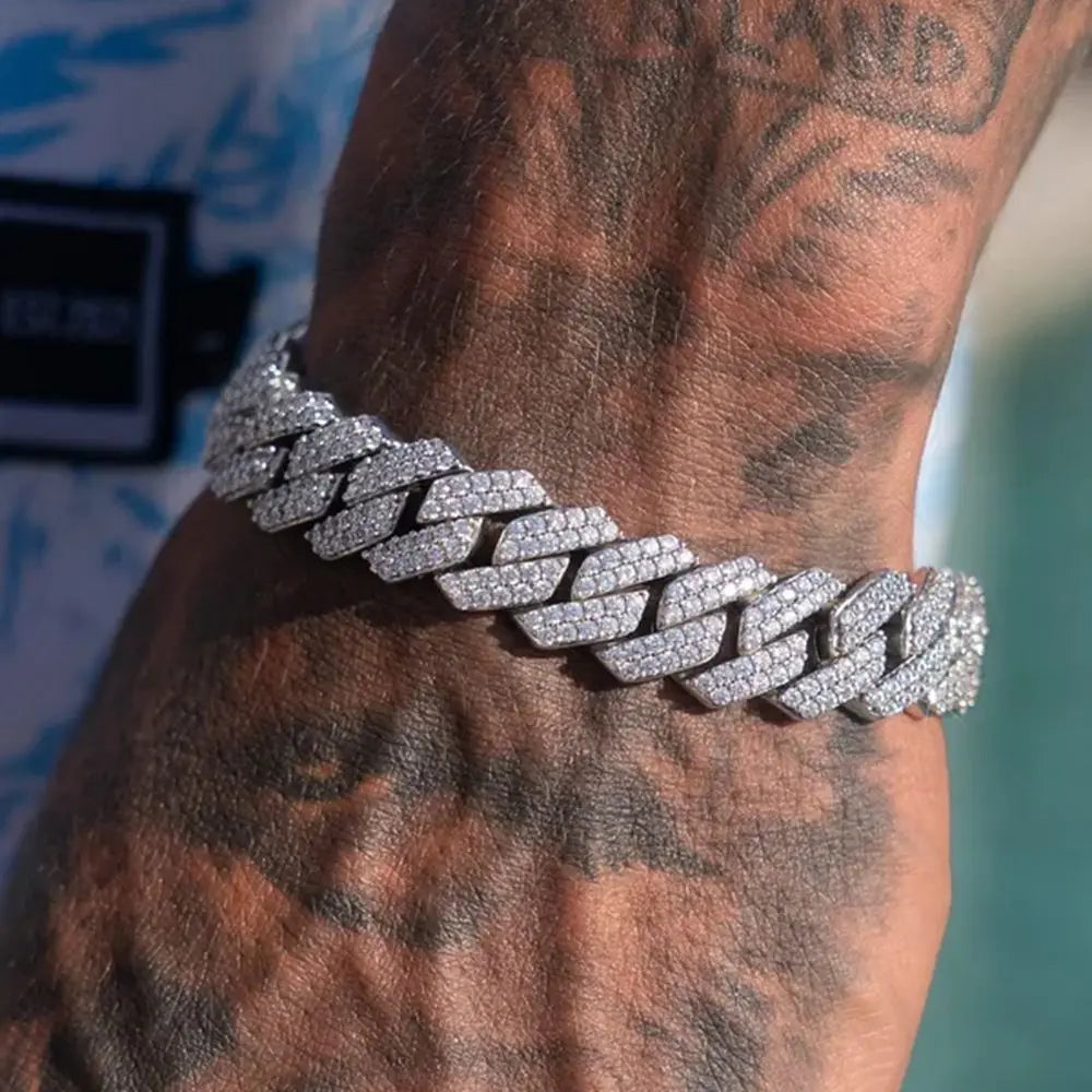 Miami Ice 20mm Prong Cuban Bracelet