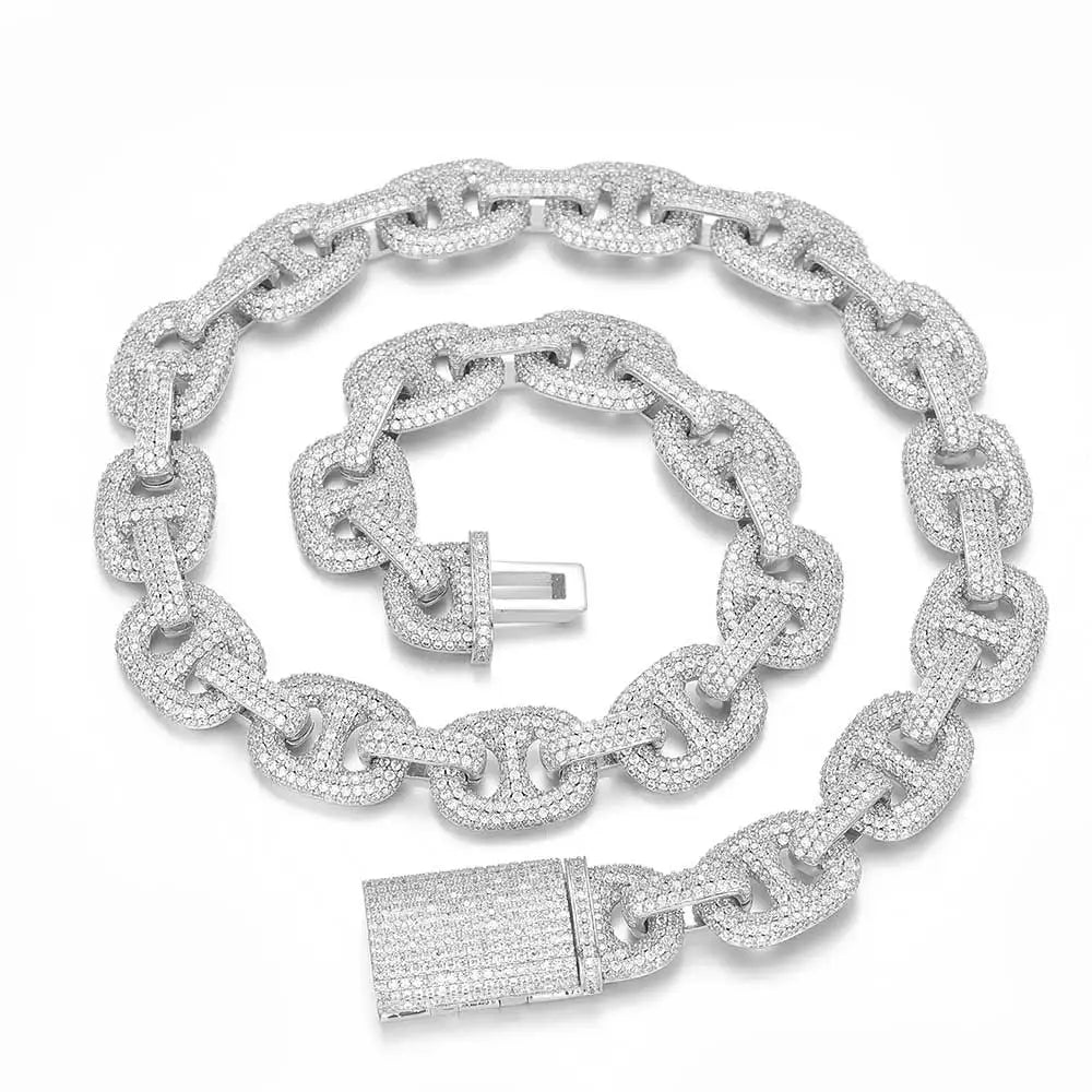 Miami Ice 12mm Iced Mariner Link Bracelet