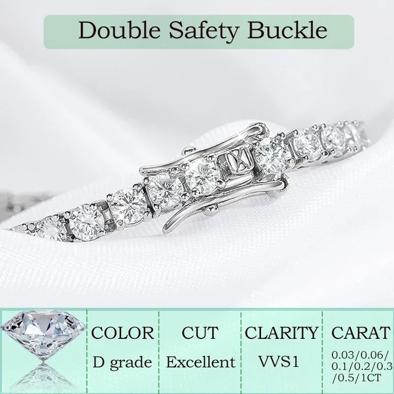 Miami Ice Micro Tennis Bracelet - White Gold