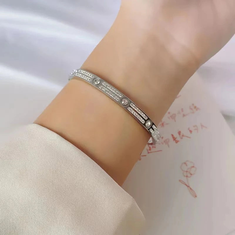 Miami Iced Band Bracelet - Gold