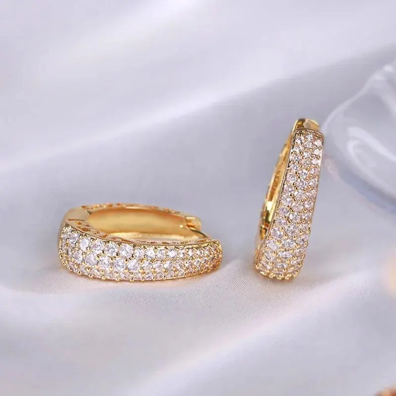Miami Ice Hoop Earrings - Gold