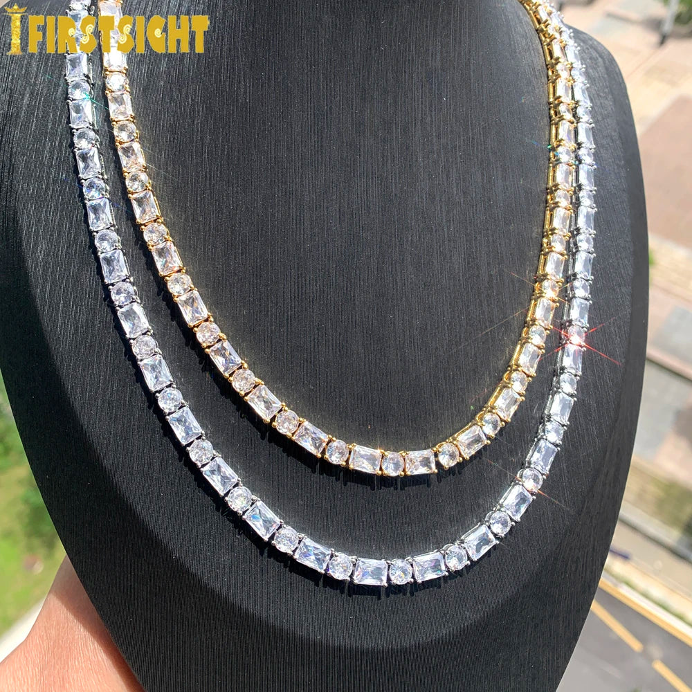 Miami Ice Baguette Tennis Chain