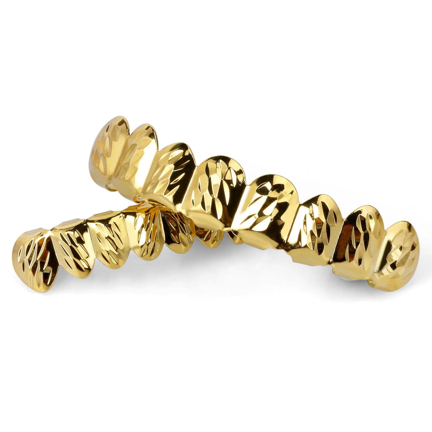 8 Tooth Gold Plated Hip Hop Grillz Set