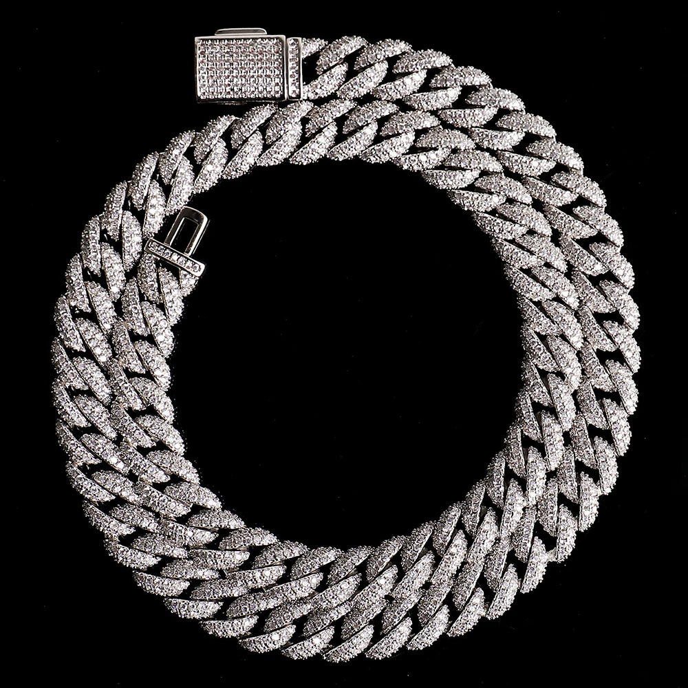 Miami Ice Link Bracelet - White Gold