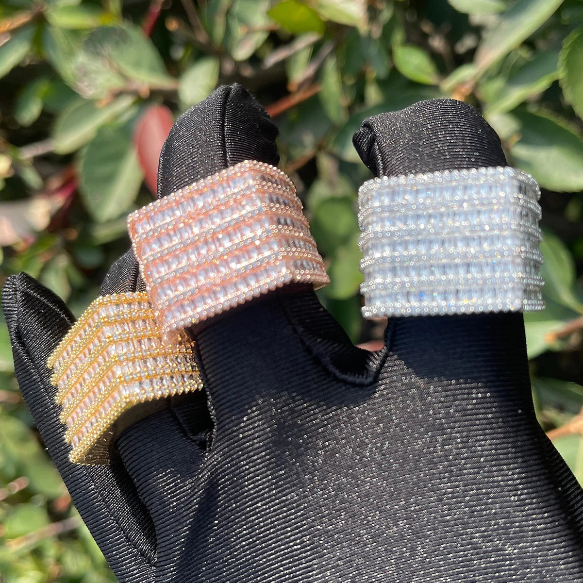 Miami Ice Diamond Rows Iced Out Ring