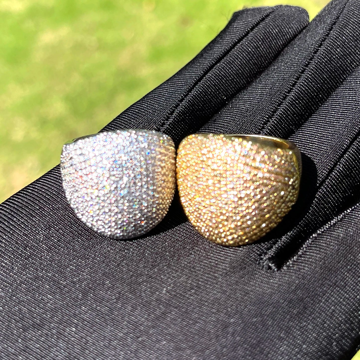 Miami Ice Bold Round Iced Out Ring