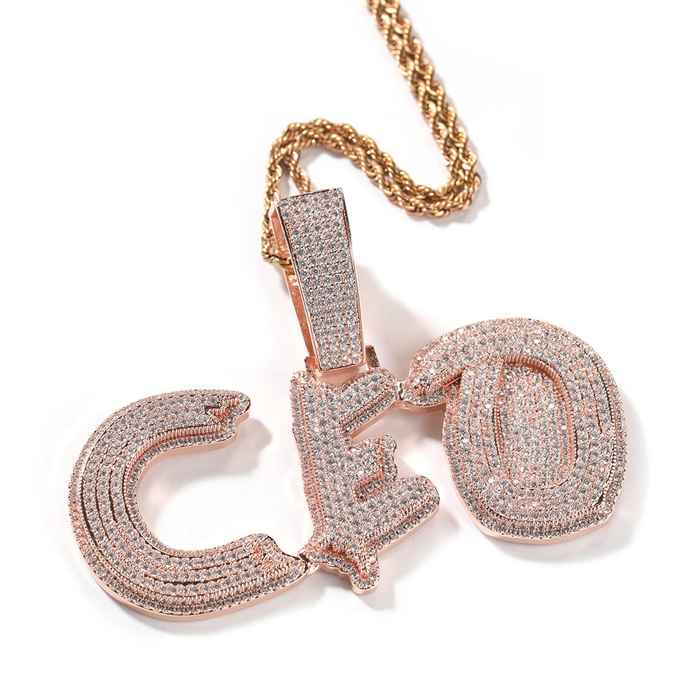 Customized Cursive Name Pendant Necklace