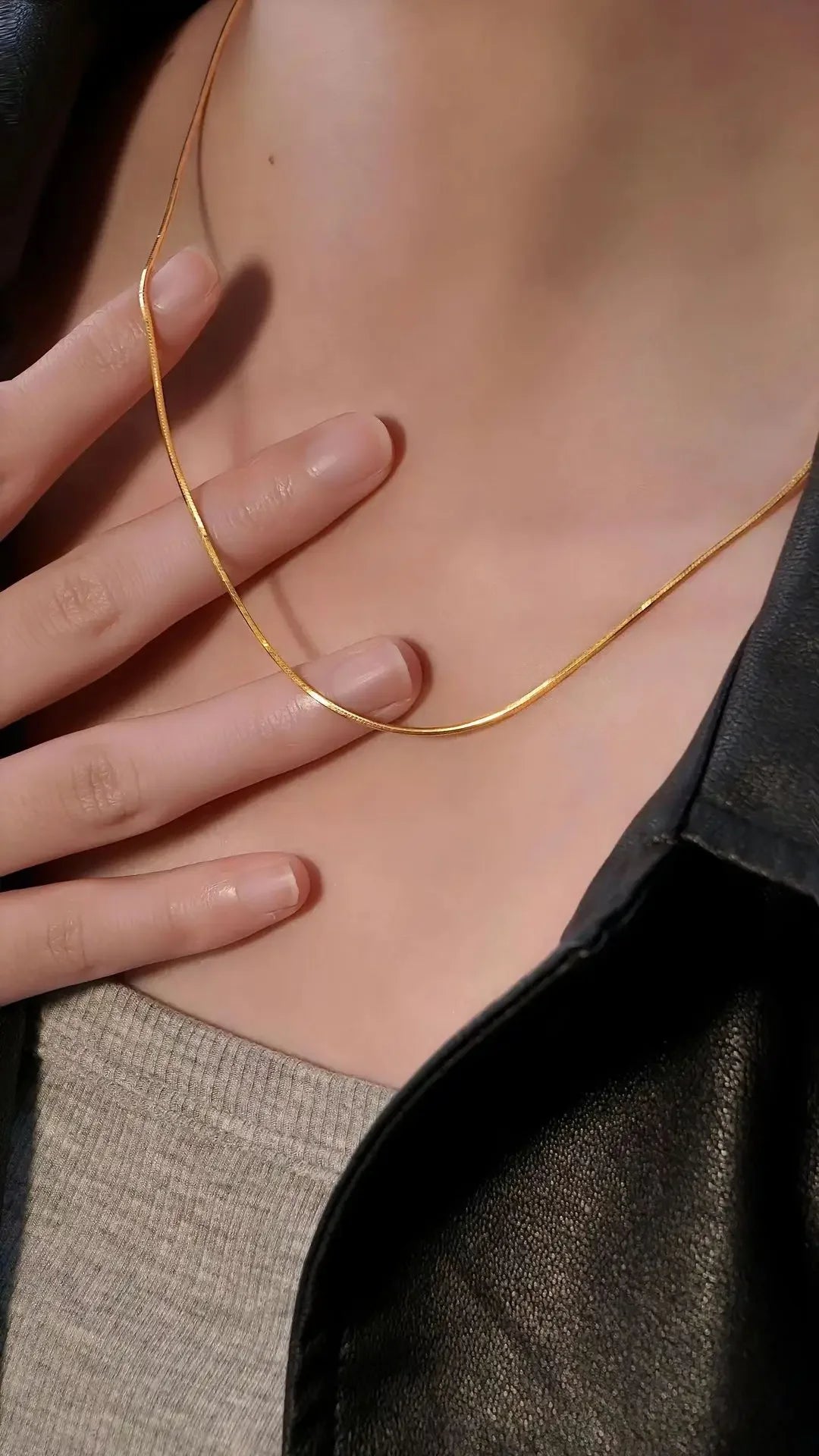 Miami Ice 3mm Round Snake Chain - Gold