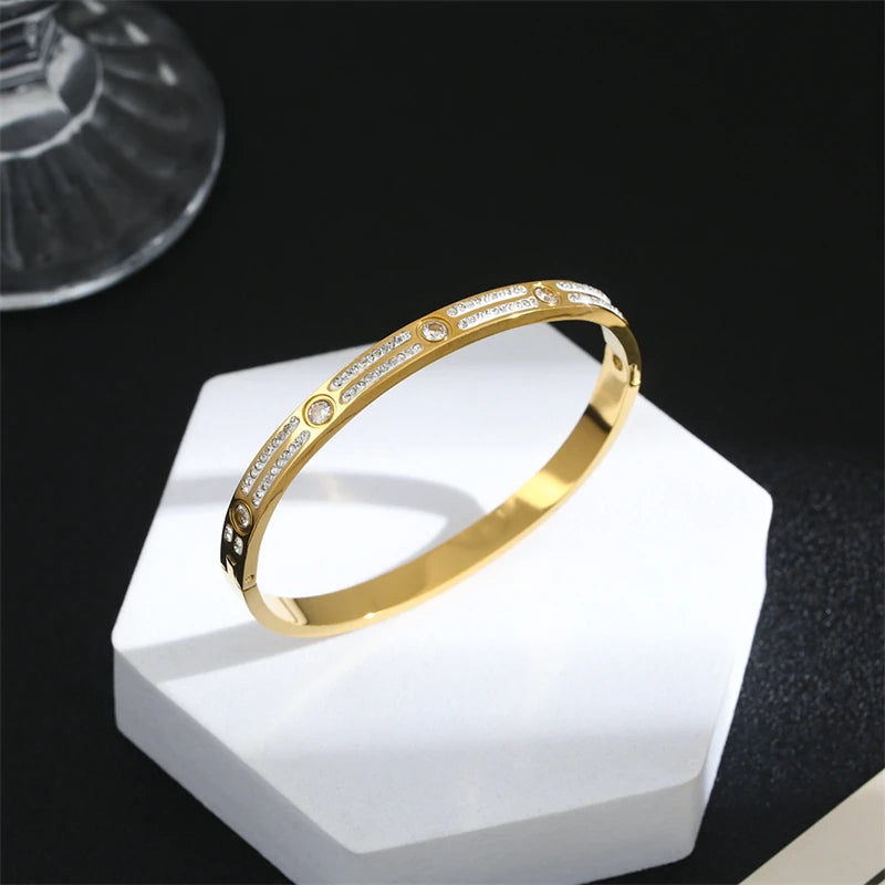 Miami Iced Band Bracelet - Gold