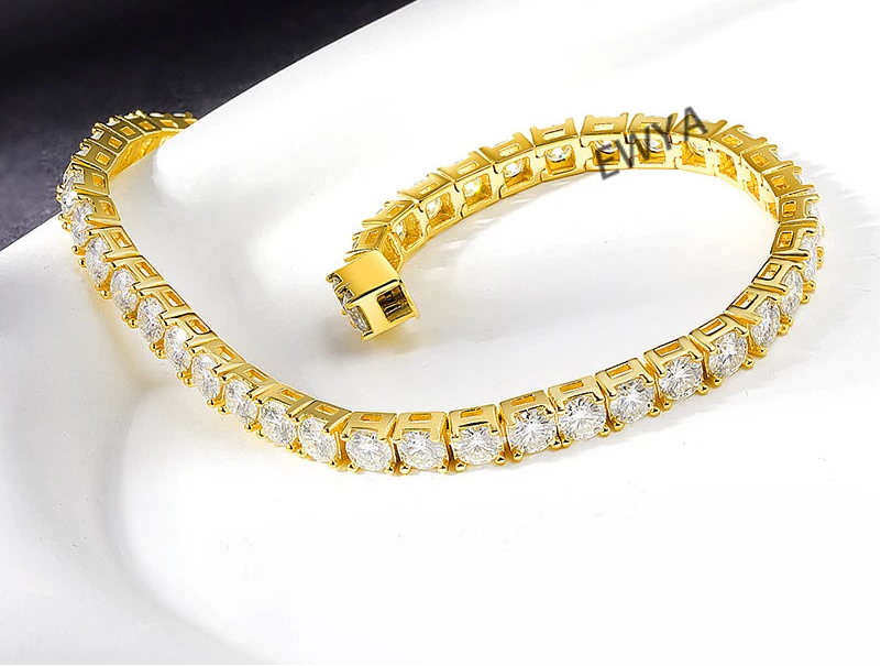 Miami Ice 3mm Vvs Tennis Bracelet - Gold