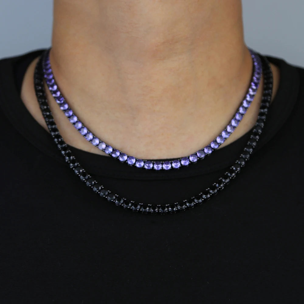 Miami Ice 5mm Tennis Purple Chain