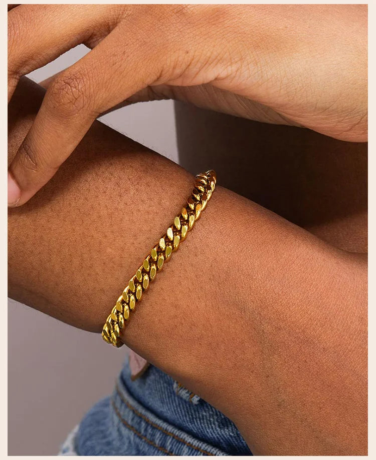 Stainless Steel Chain Bracelet for Women