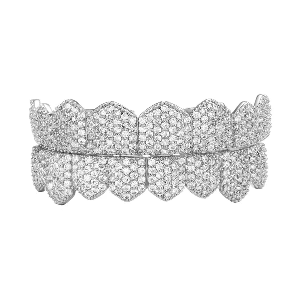 Hip Hop Iced Out Teeth Grill Top/Bottom