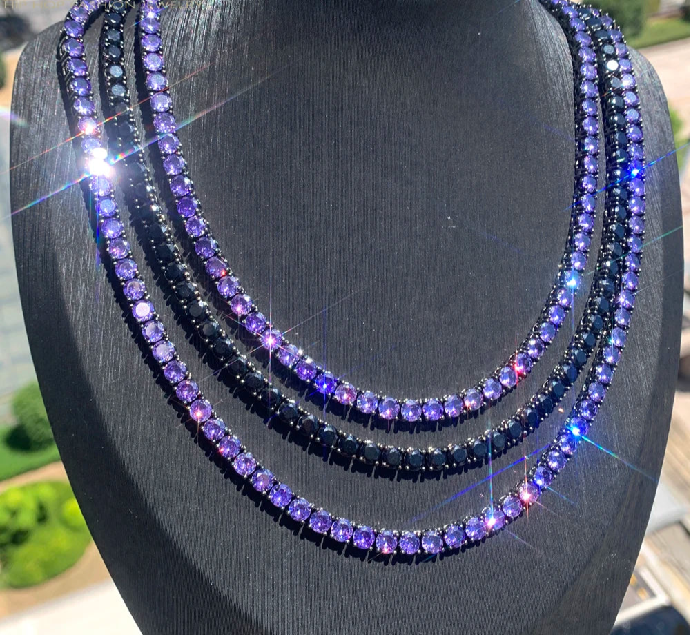 Miami Ice 5mm Tennis Purple Chain