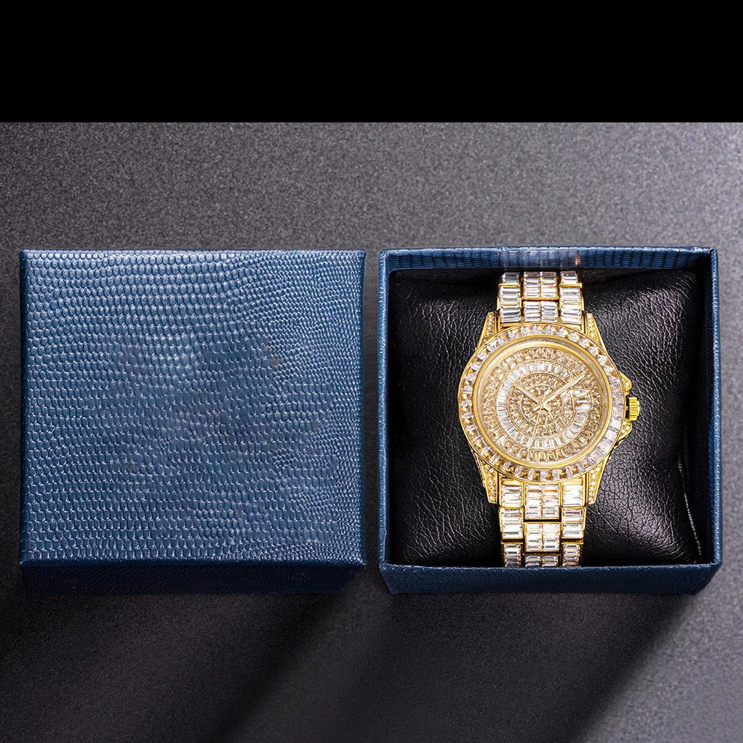Miami Ice Laurent Baguette Watch