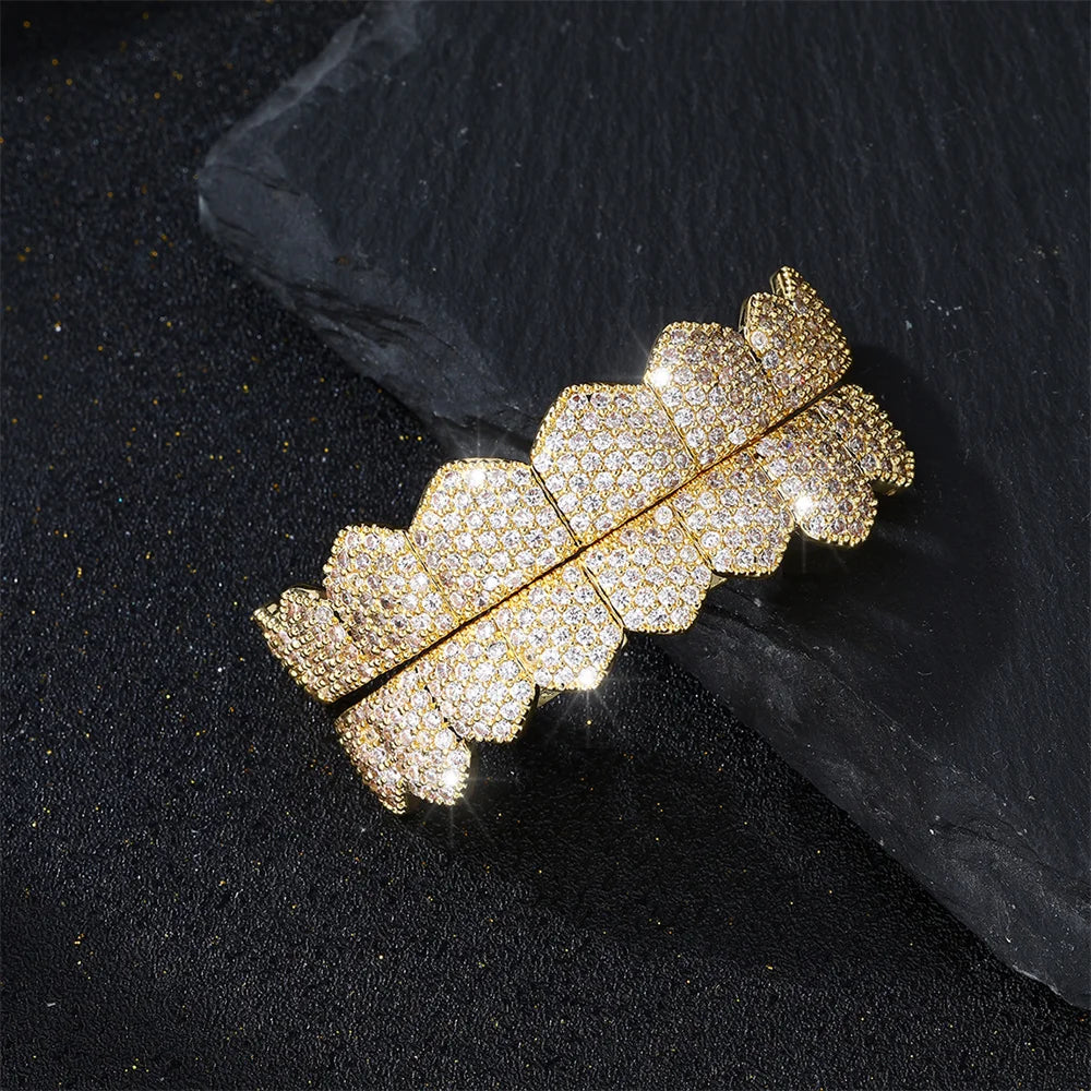 Hip Hop Iced Out Teeth Grill Top/Bottom