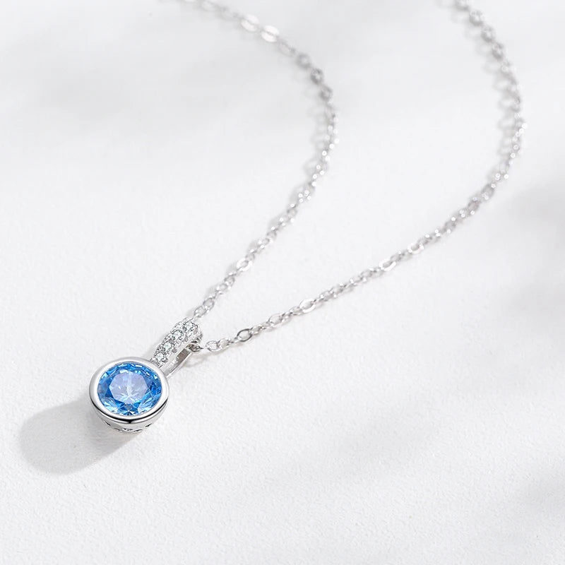 Miami Ice Gemstone Necklace - Sapphire