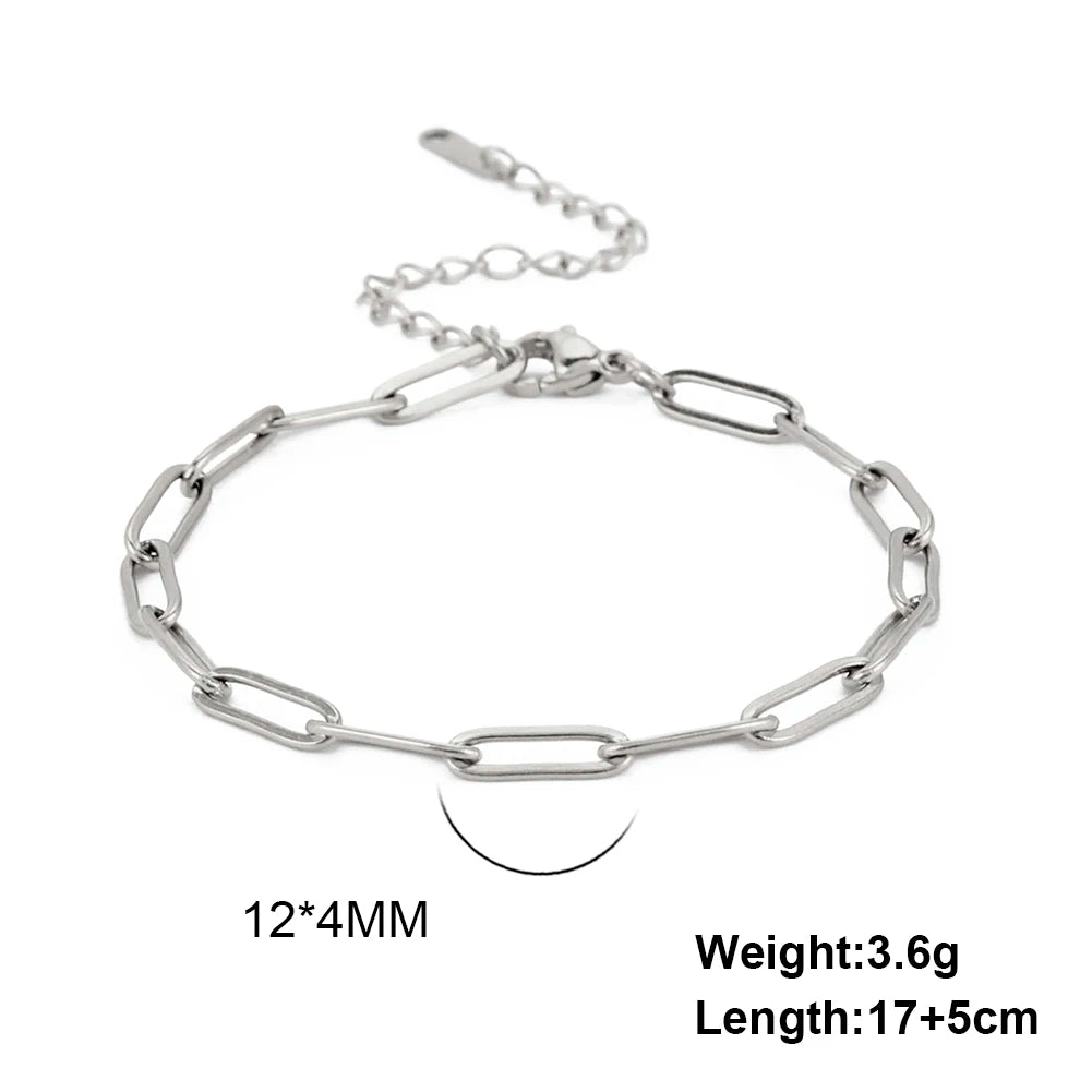 Miami Ice Chain Link Bracelet - White Gold