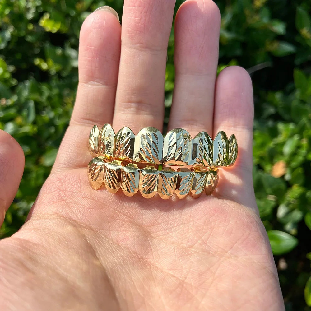 Miami Ice Smooth Paved Setting Iced-Out Grillz