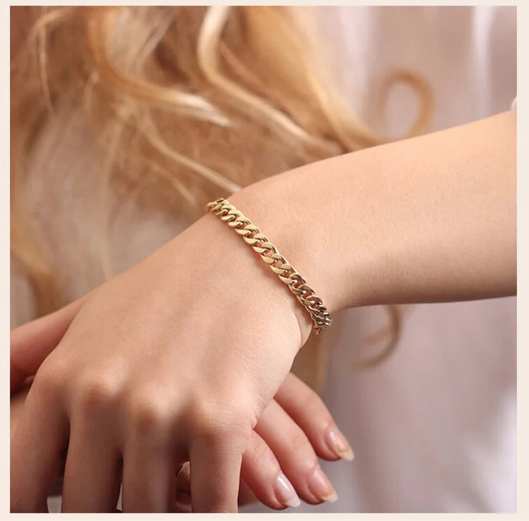 Stainless Steel Chain Bracelet for Women