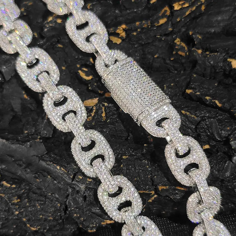 Miami Ice 12mm Iced Mariner Link Bracelet