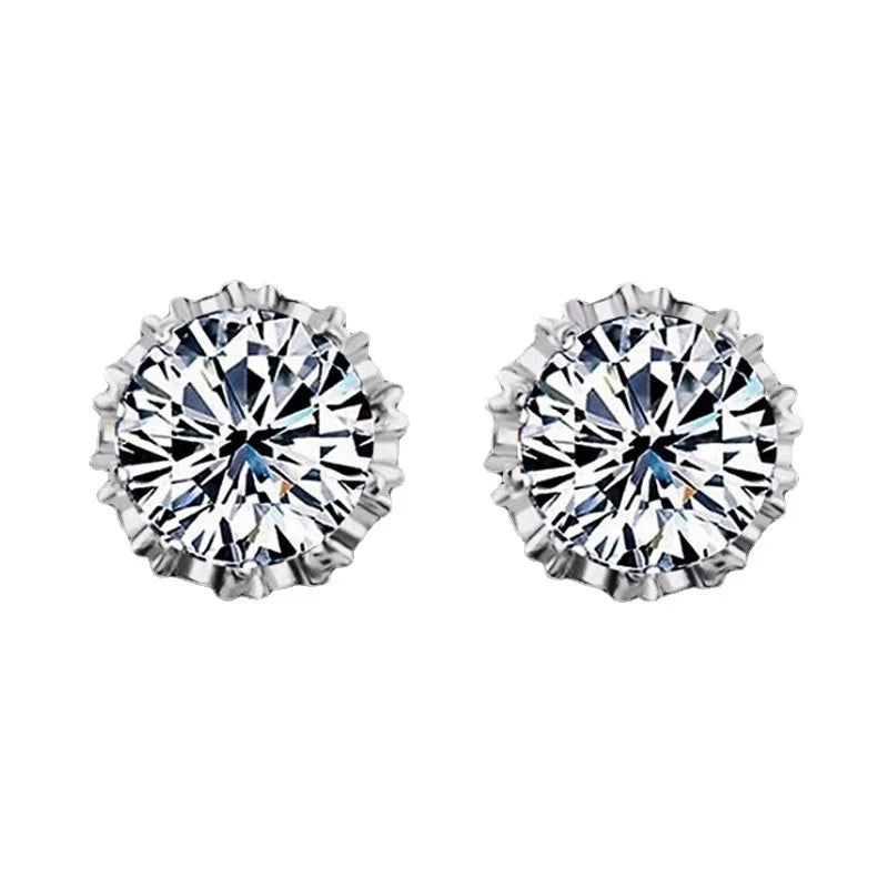 1 Pair Fashion Jewelry Crown Stud Earrings