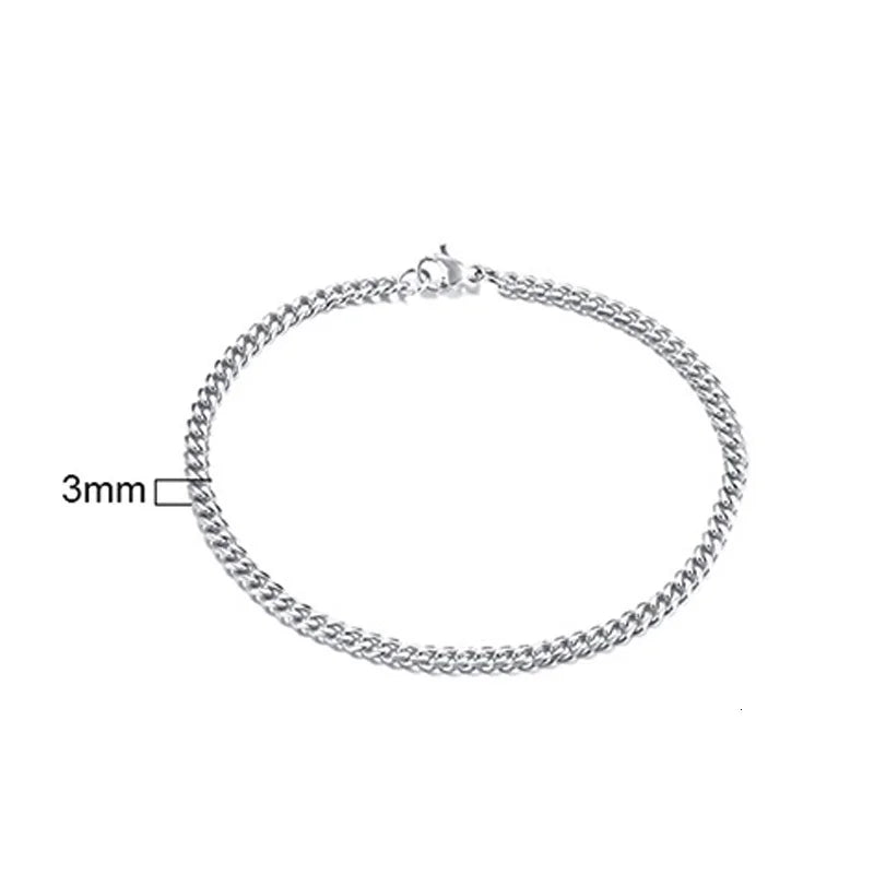Stainless Steel Chain Bracelet for Women