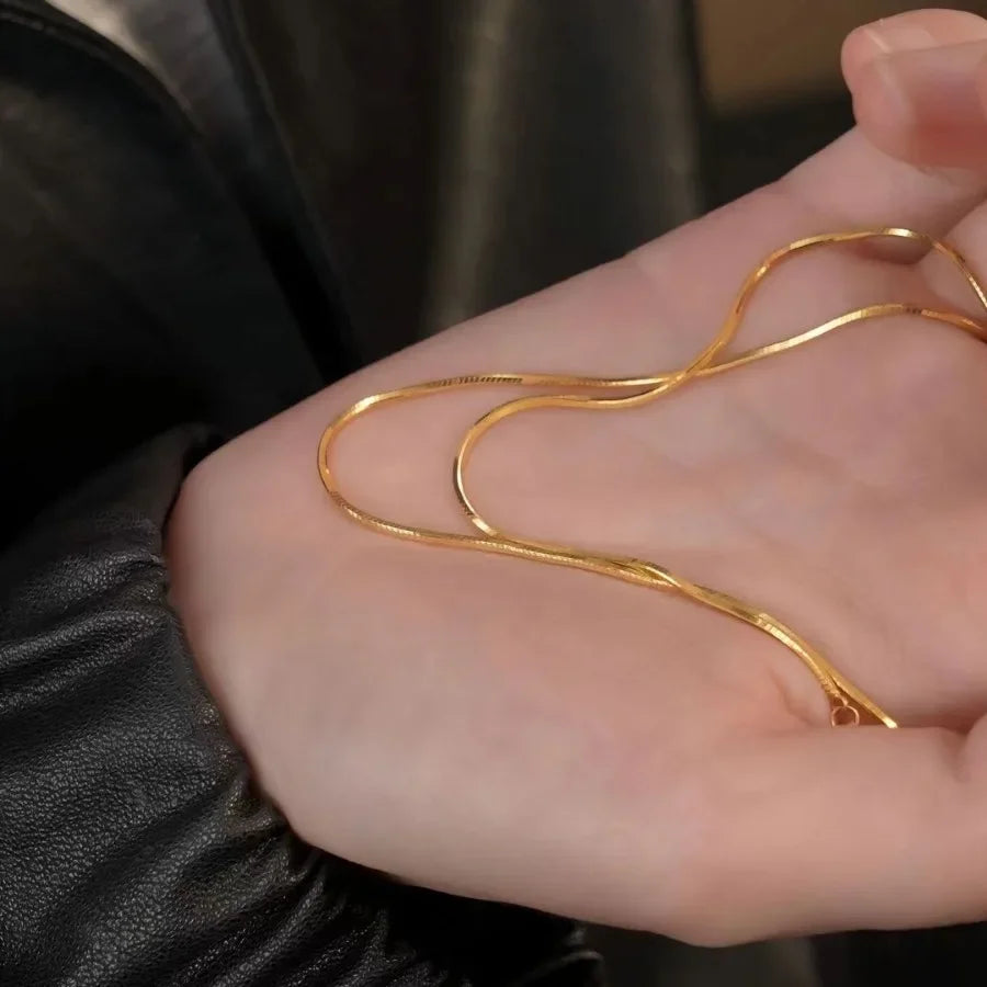 Miami Ice 3mm Round Snake Chain - Gold