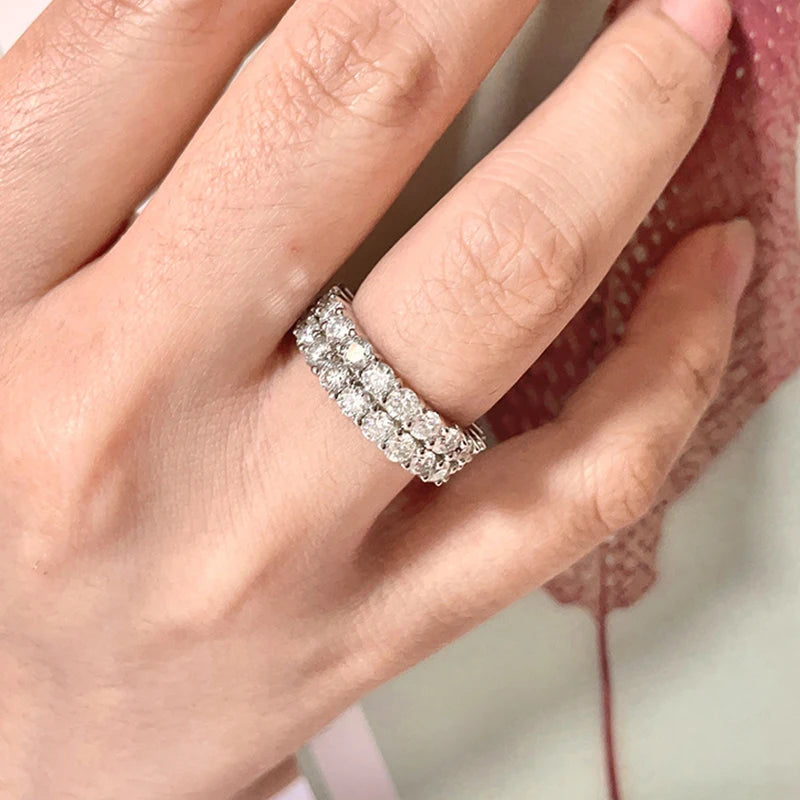 Luxury Full Moissanite Ring