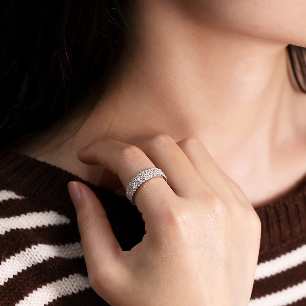 Luxury Full Moissanite Ring