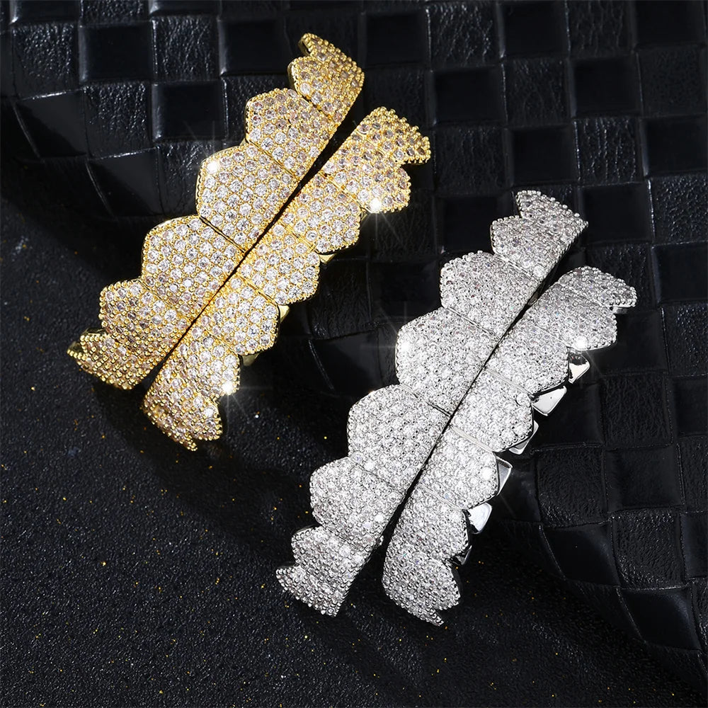 Hip Hop Iced Out Teeth Grill Top/Bottom
